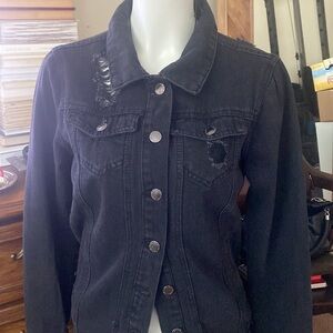 Cisono Black Denim Jacket